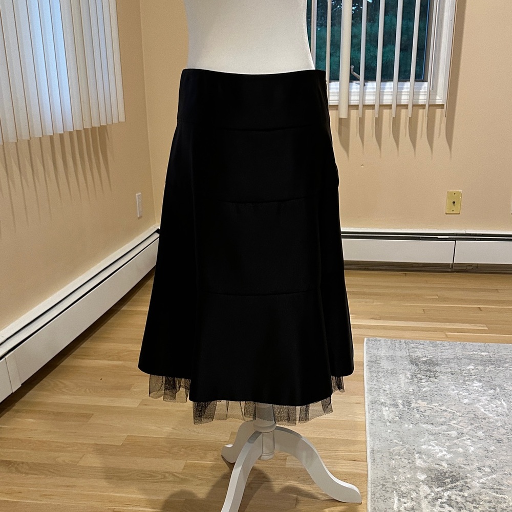 BCBGMaxAzria Black A-Line Skirt
